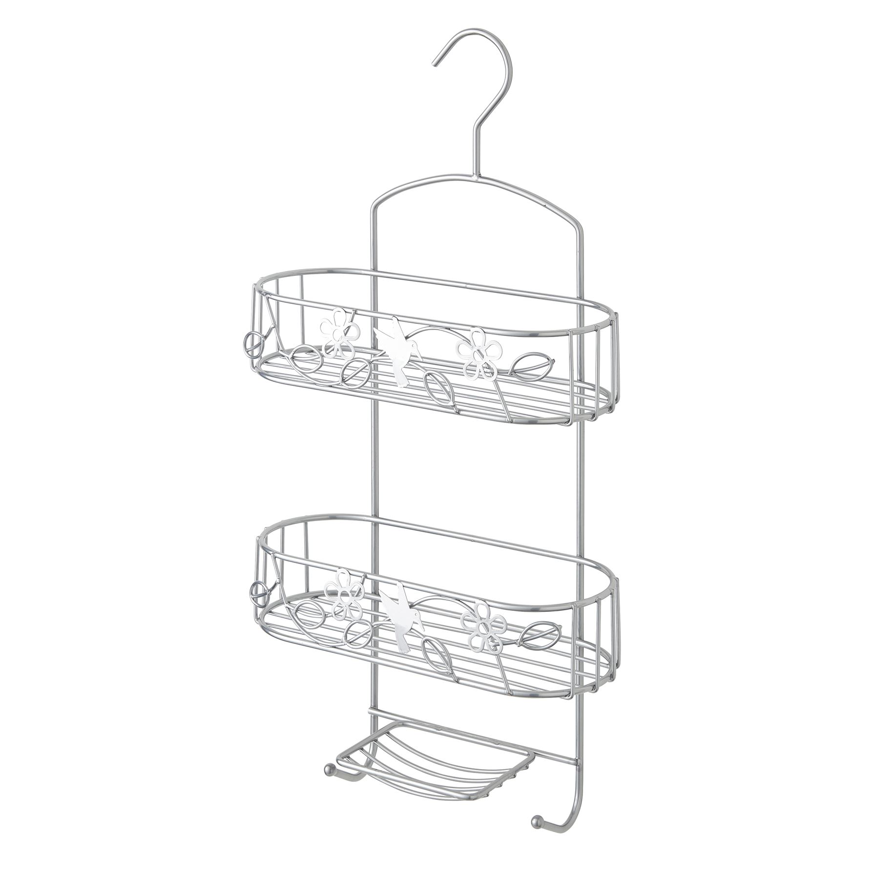 Metallic 2 3 Tier Shower Caddy Bathroom Storage Rack Shelf Organiser Basket eBay