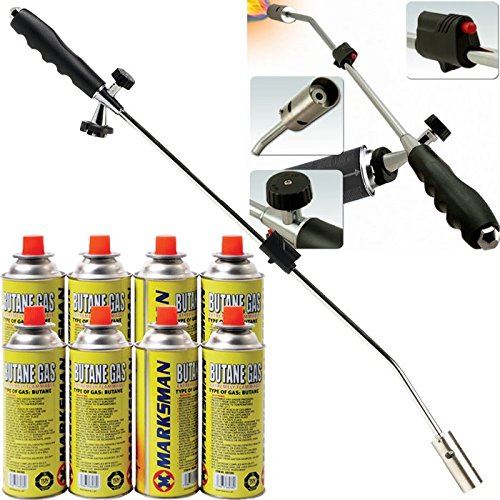 WEED BURNER KILLER WAND BUTANE GAS BLOWTORCH GARDEN OUTDOOR WEED MOSS
