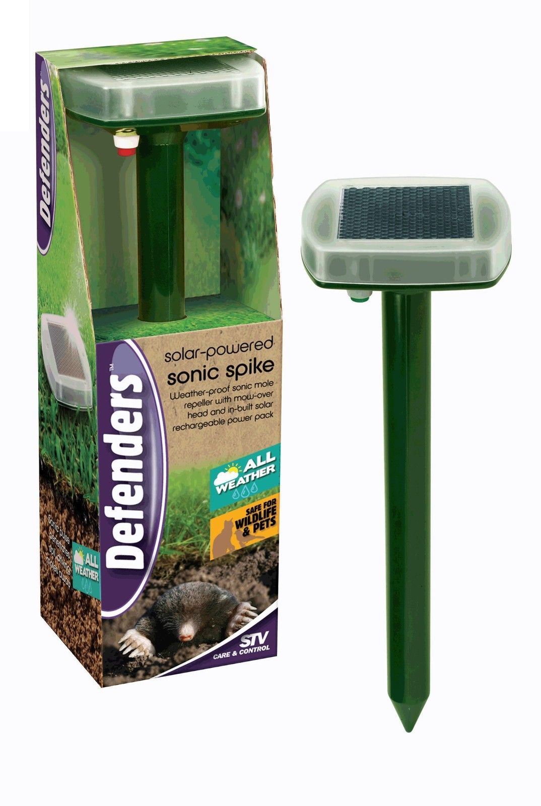 NEW STV DEFENDER'S ANIMAL MEGASONIC CAT REPELLERS CAGES SCARERS