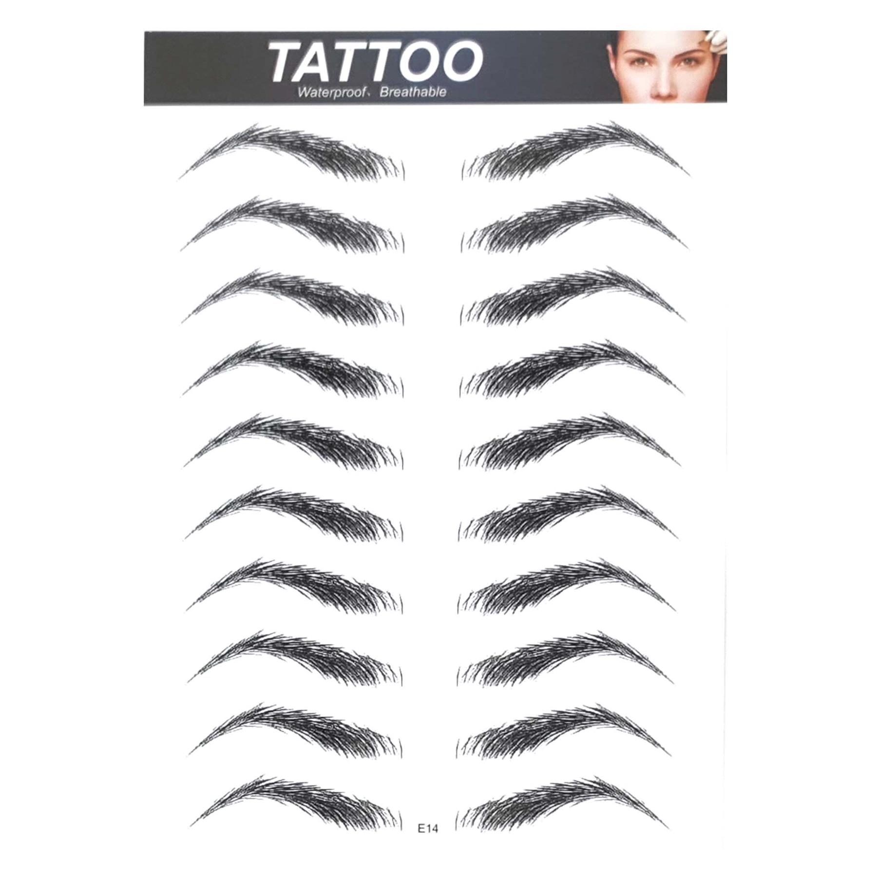 Tatuaje de cejas 4D aspecto real pegatina ceja falsa impermeable pega transpirable - Imagen 20 de 21