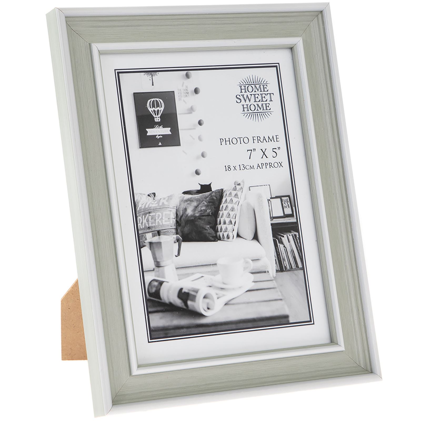 Evergreen Thin Edge Double Frame for Two 5x7/" Picture//Photo Frame Rose Gold