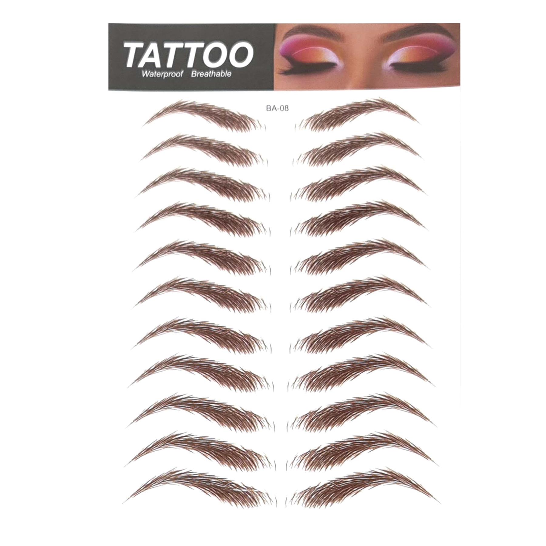 Tatuaje de cejas 4D aspecto real pegatina ceja falsa impermeable pega transpirable - Imagen 15 de 21