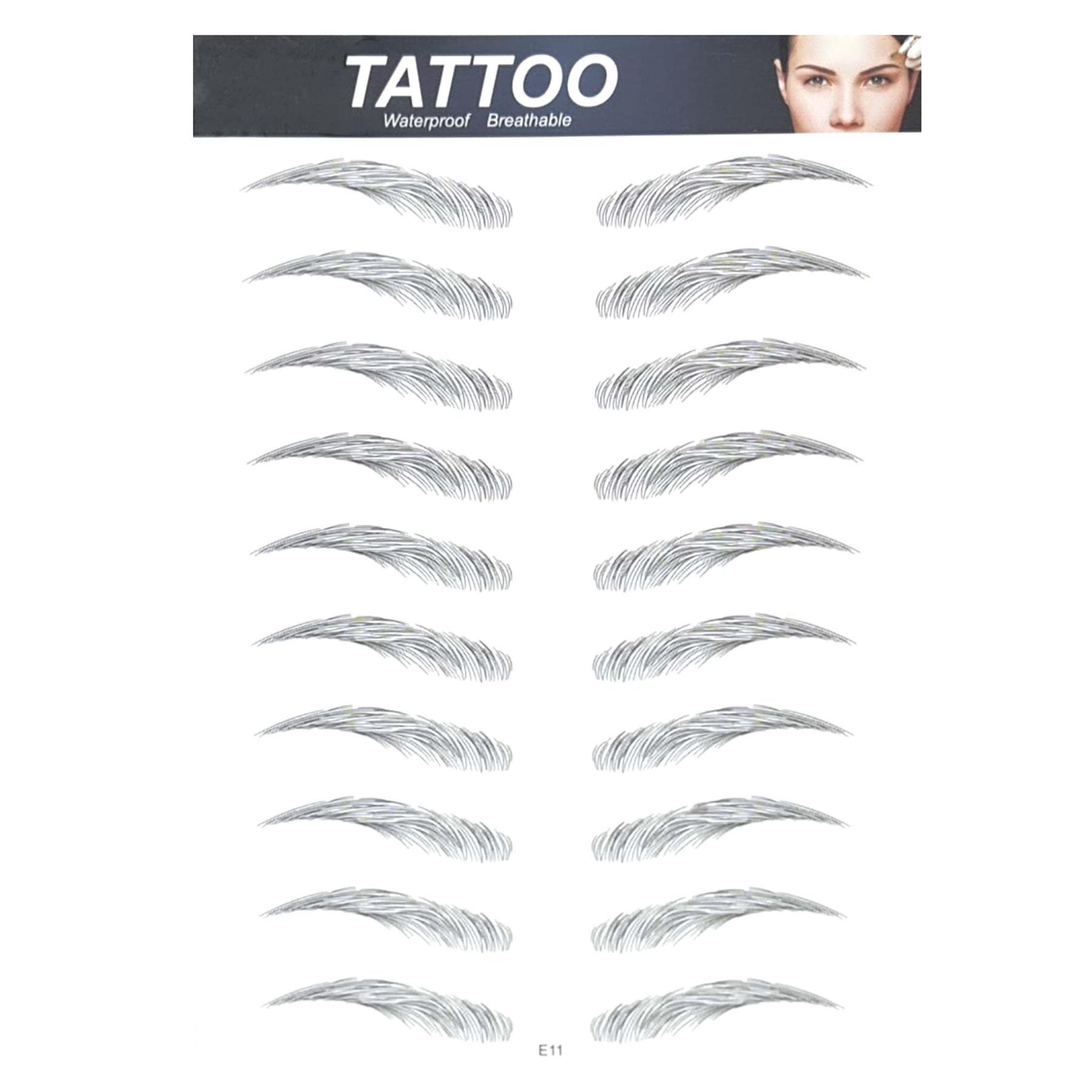 Tatuaje de cejas 4D aspecto real pegatina ceja falsa impermeable pega transpirable - Imagen 19 de 21