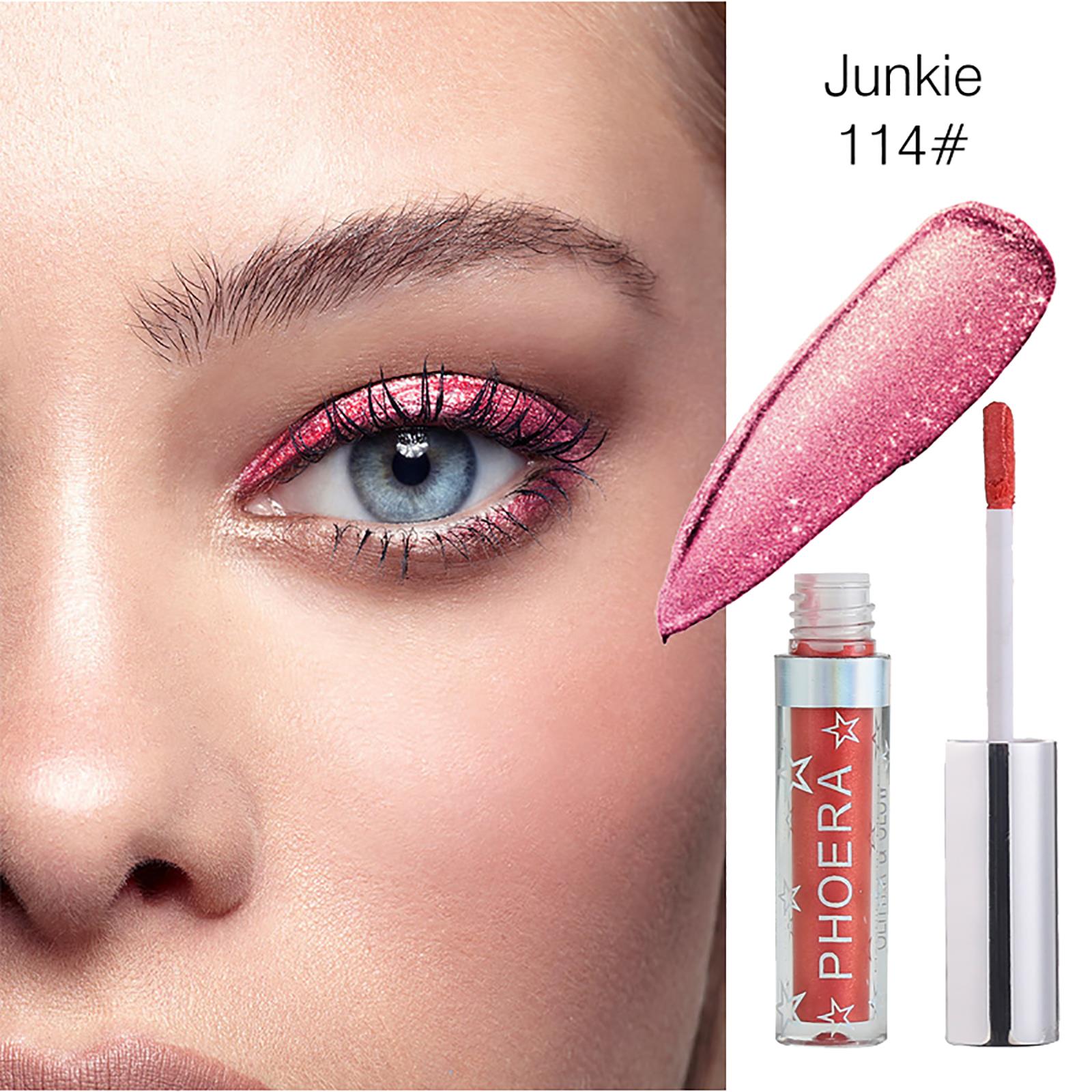 Phoera Eyeshadow Glitter Glow Liquid metallic Eye Shadow Foundation Concealer UK - Bild 26 von 30