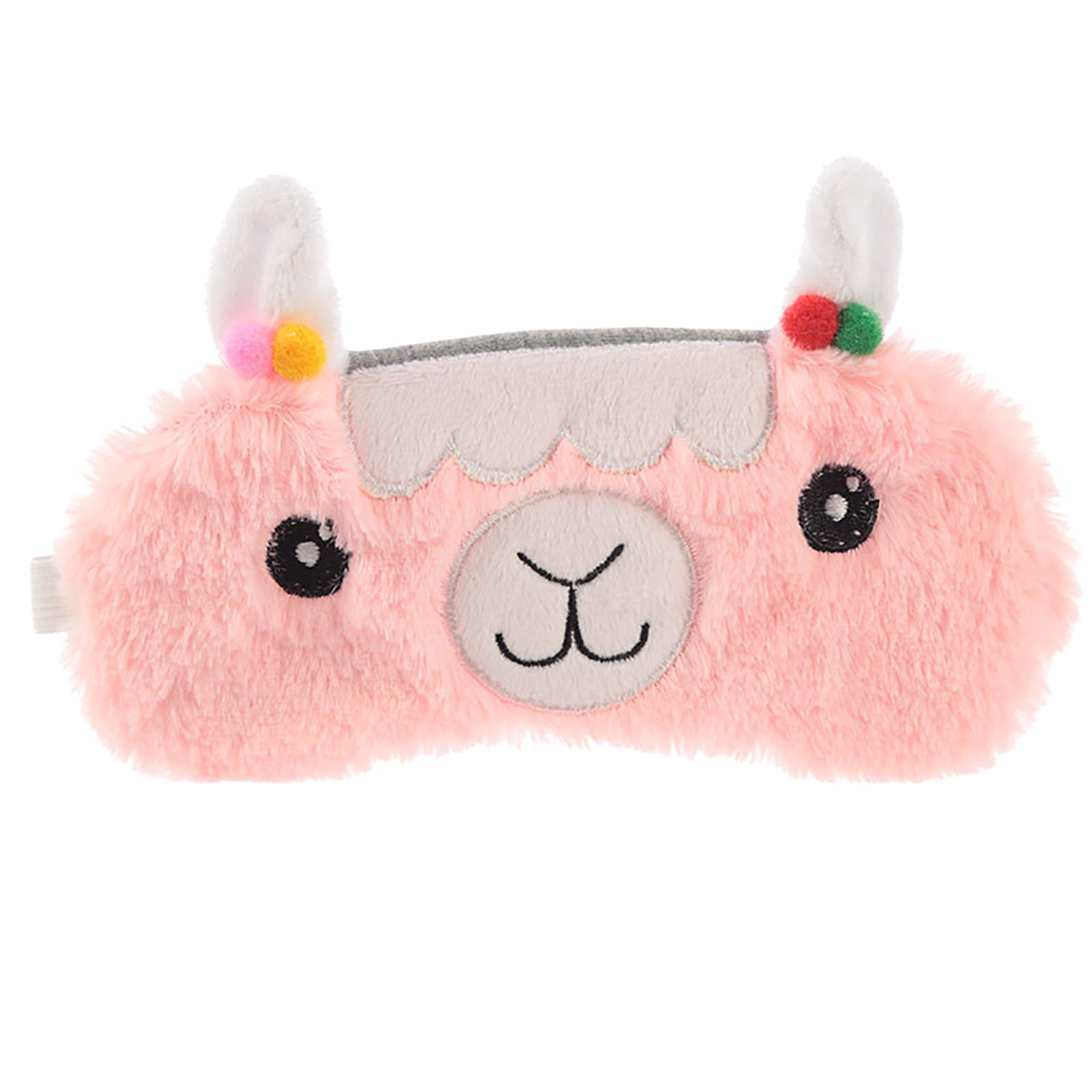 Novelty Cute Soft Plush Fluffy Design Childs Eye Sleeping Mask Travel