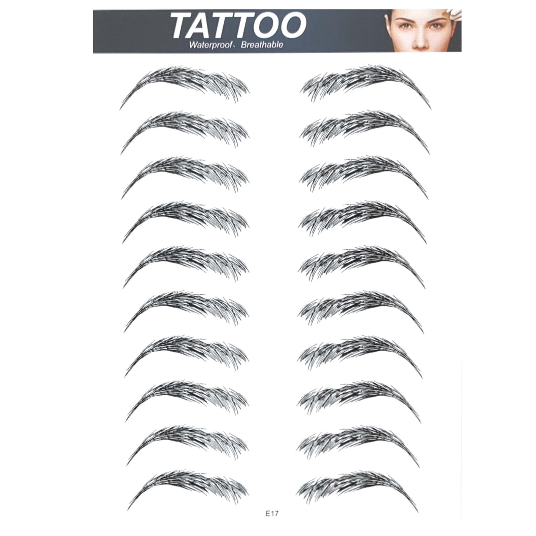 Tatuaje de cejas 4D aspecto real pegatina ceja falsa impermeable pega transpirable - Imagen 21 de 21