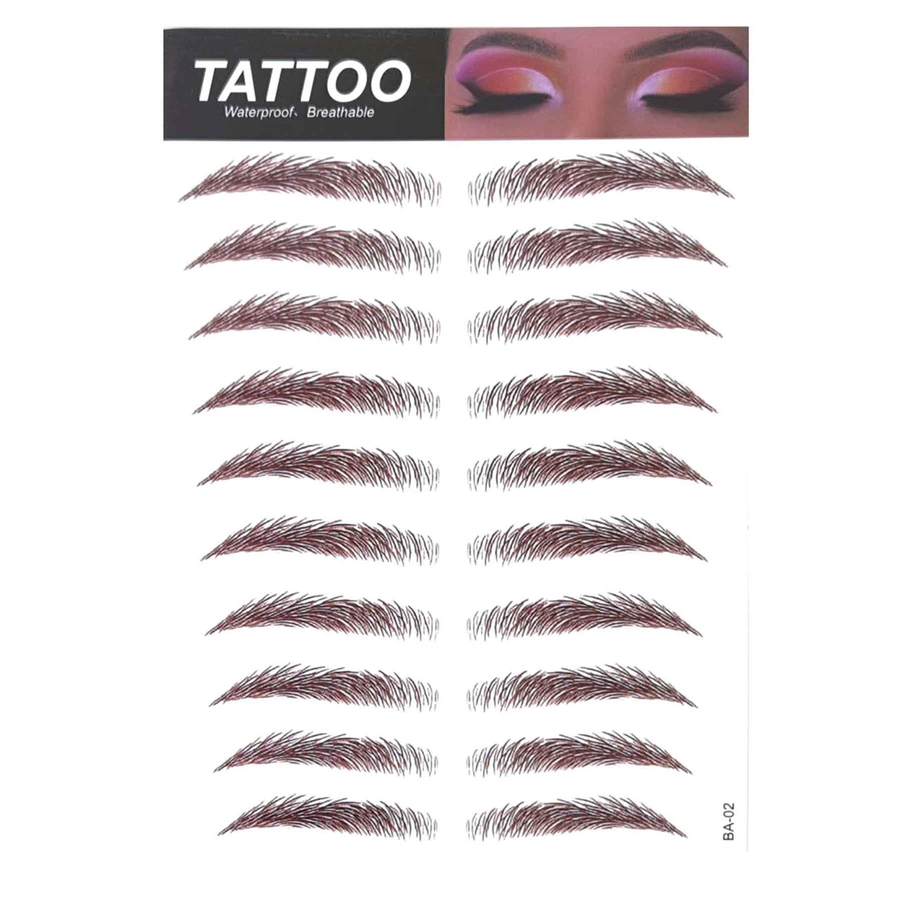 Tatuaje de cejas 4D aspecto real pegatina ceja falsa impermeable pega transpirable - Imagen 13 de 21