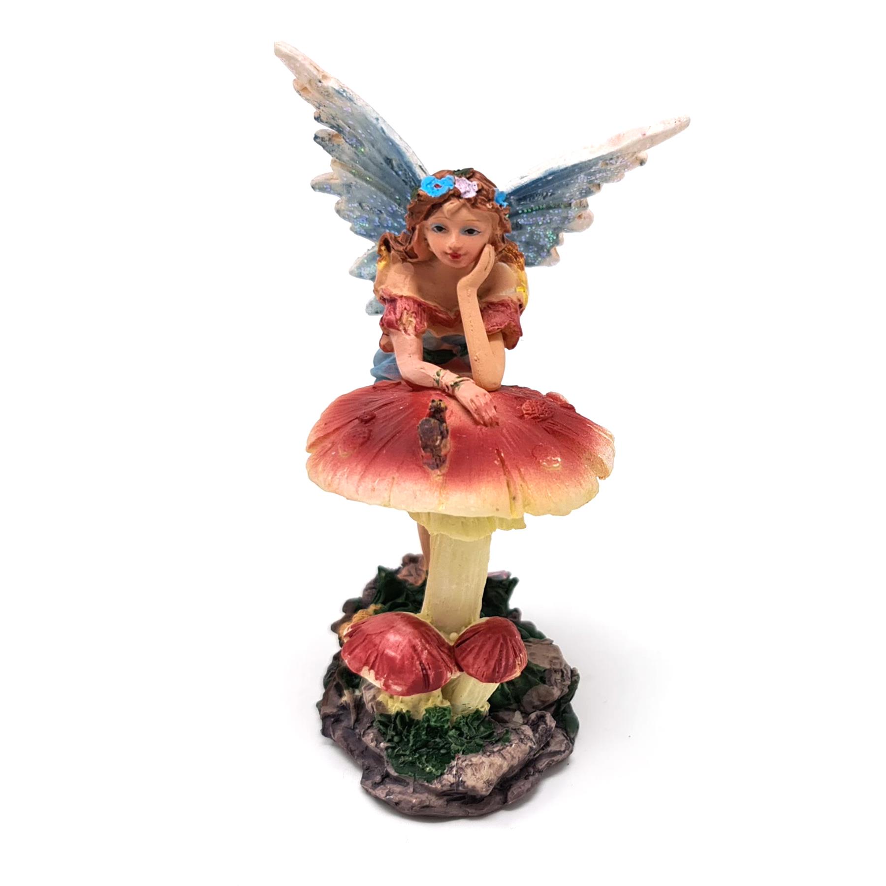 Woodland Friends Blumenfeen Bunter Garten Haus Ornament Fee Figuren - Bild 29 von 37