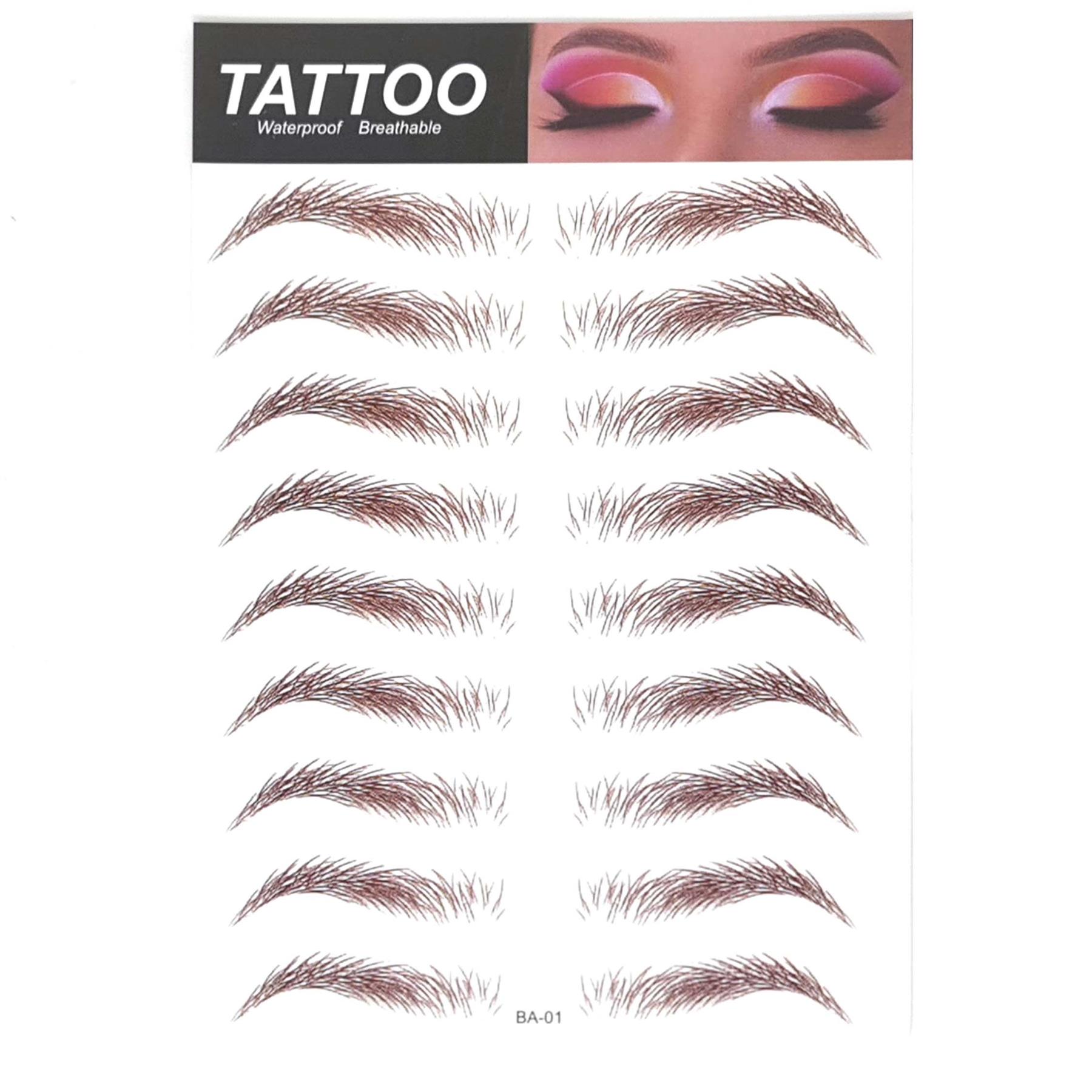 Tatuaje de cejas 4D aspecto real pegatina ceja falsa impermeable pega transpirable - Imagen 12 de 21