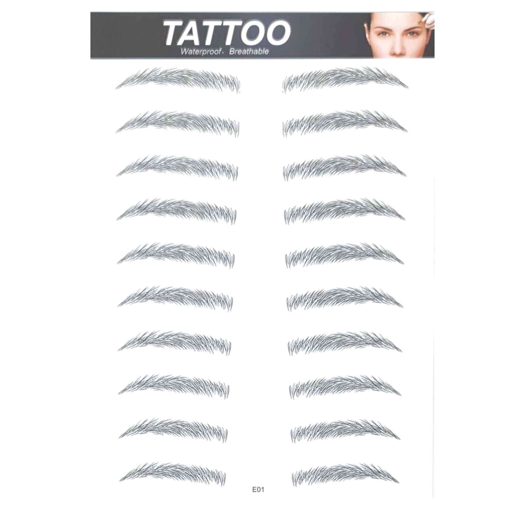 Tatuaje de cejas 4D aspecto real pegatina ceja falsa impermeable pega transpirable - Imagen 17 de 21