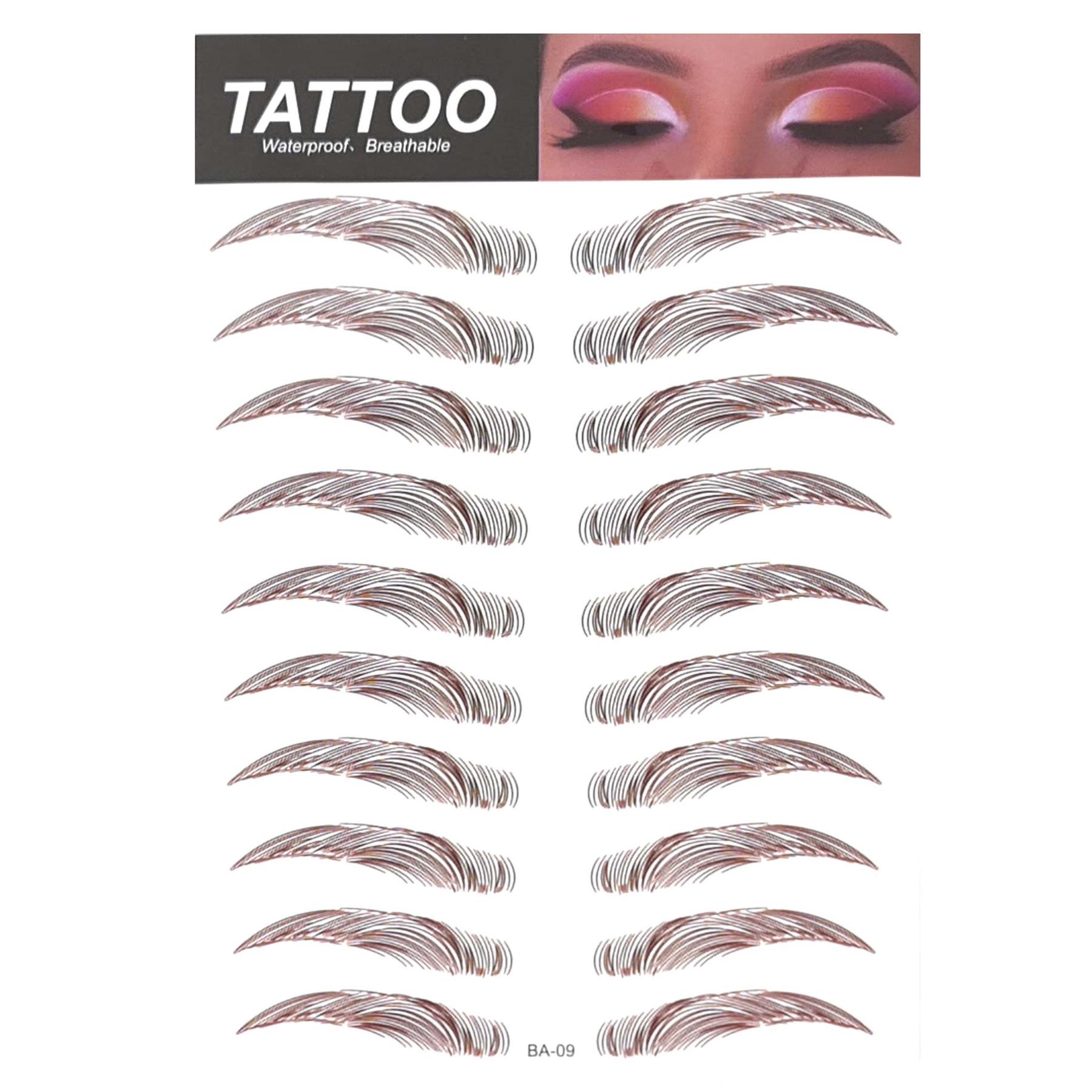 Tatuaje de cejas 4D aspecto real pegatina ceja falsa impermeable pega transpirable - Imagen 16 de 21