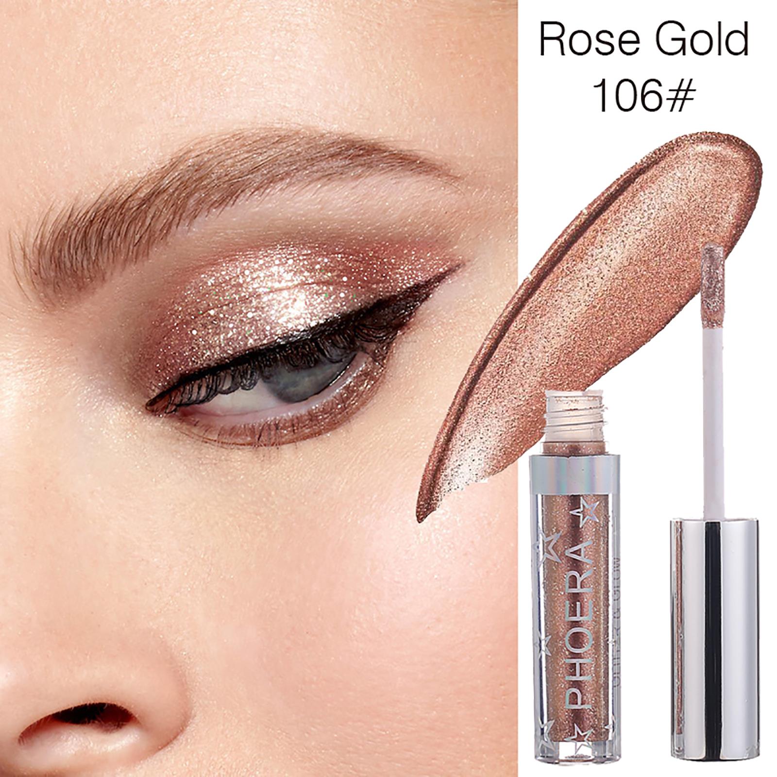 Phoera Eyeshadow Glitter Glow Liquid metallic Eye Shadow Foundation Concealer UK - Bild 18 von 30