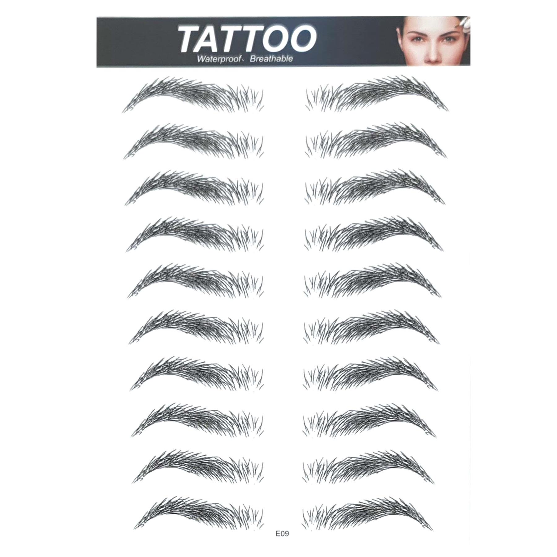 Tatuaje de cejas 4D aspecto real pegatina ceja falsa impermeable pega transpirable - Imagen 18 de 21