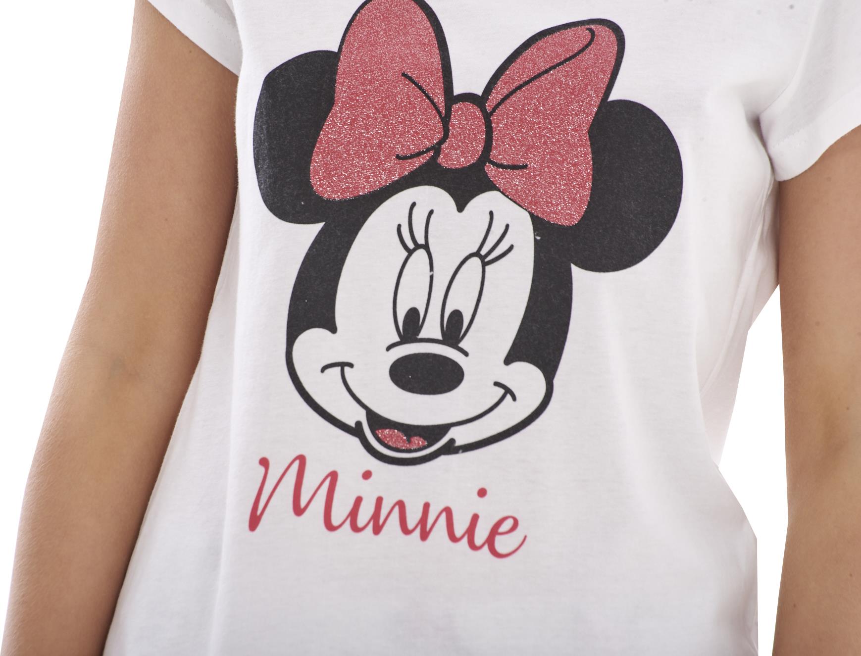 Ladies Pure Cotton Summer Minnie Mouse PJ's Disney Pyjama Set - Picture 10 of 19