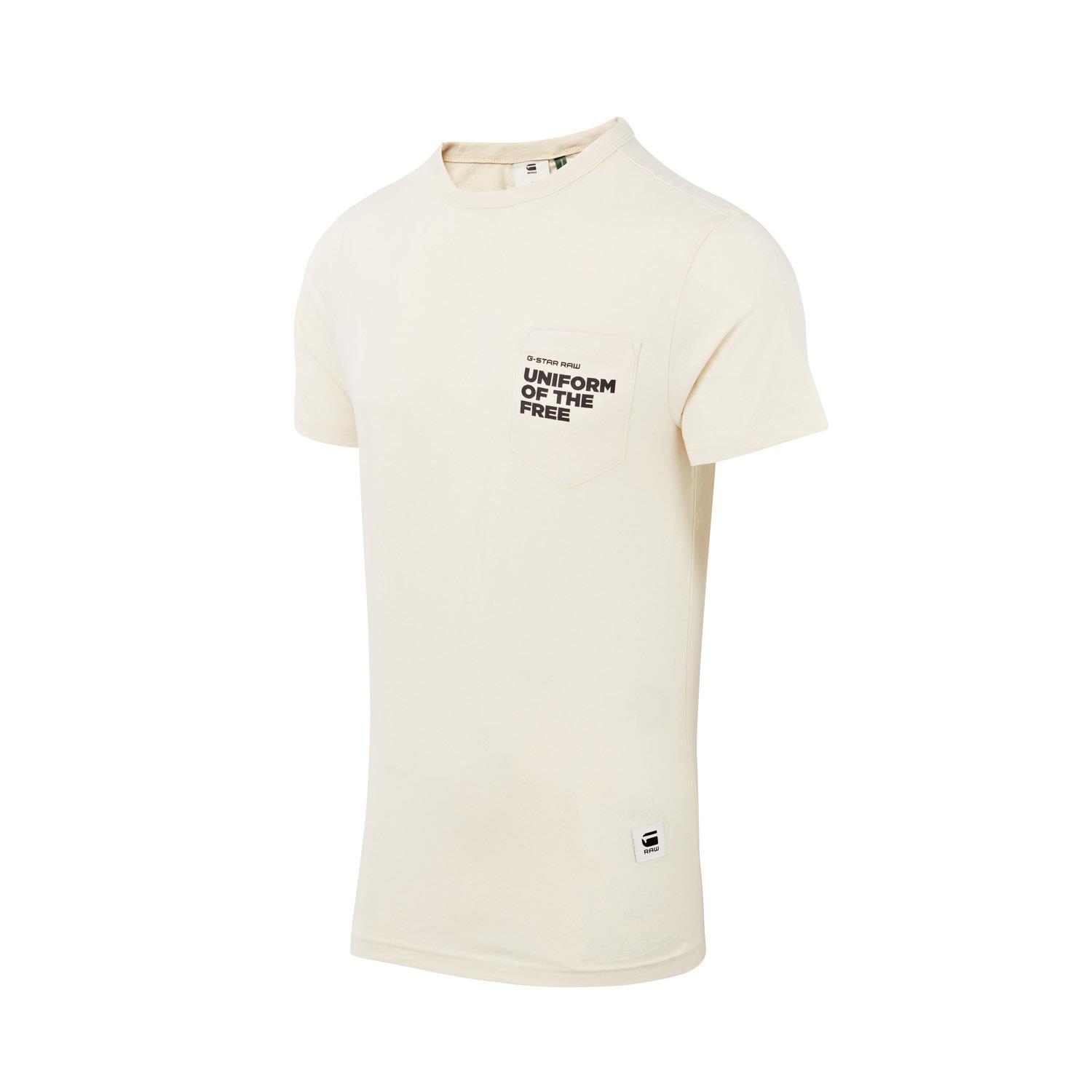Mens Ex G Star Raw 100% Cotton Crew Short Sleeve Top Round Neck T-Shirt - Picture 17 of 25