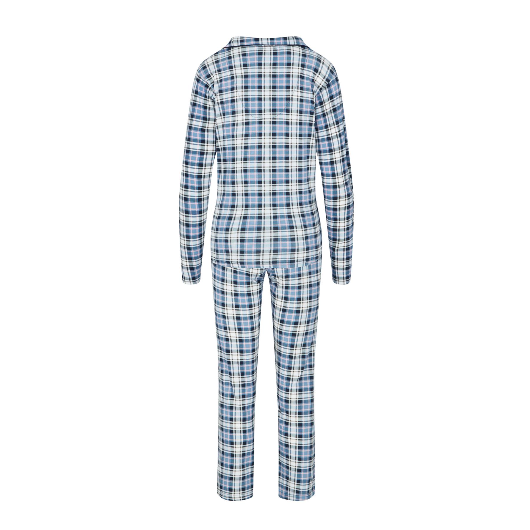 Ladies Button Up Pyjamas Cotton Rich PJ'S Stretch BOXED GIFT RRP £40 - Picture 9 of 26