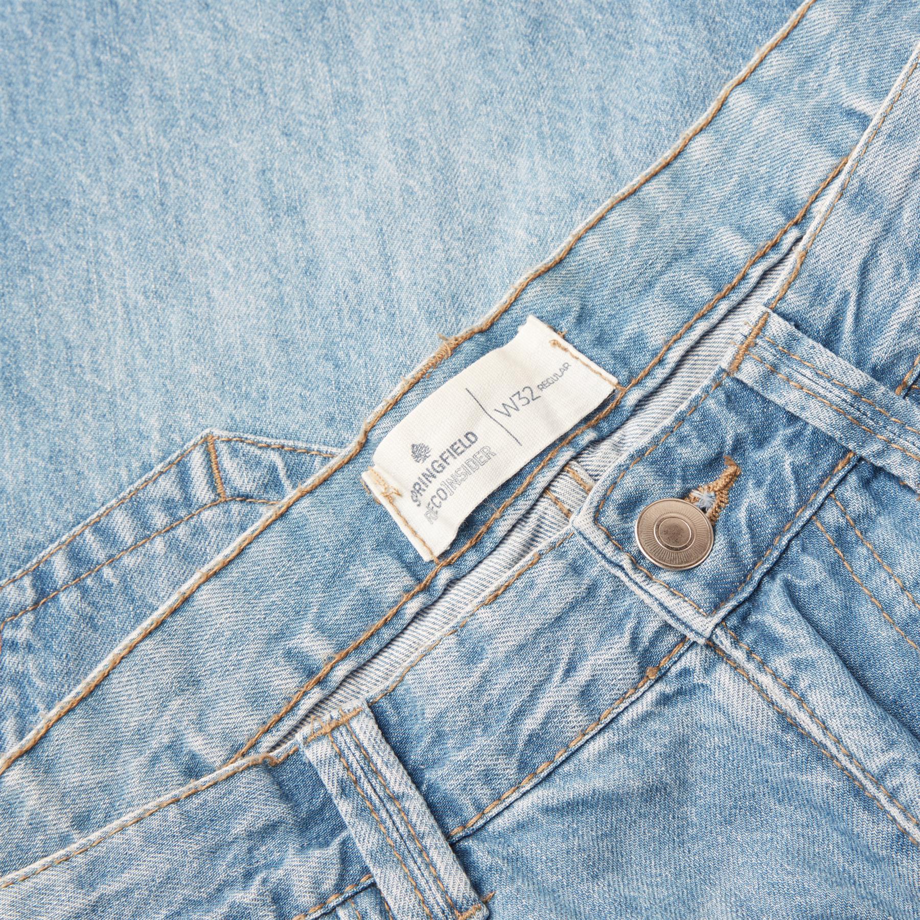 Mens Premium 100% Cotton Regular Fit Casual Blue Grey Denim Shorts - Picture 24 of 25