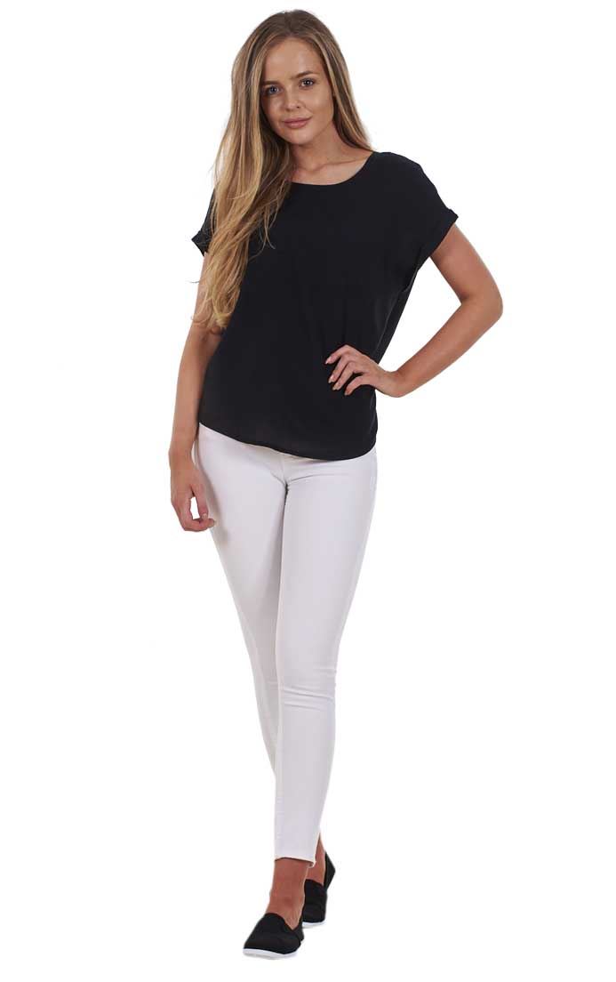 Ladies Push Up Skinny Stretch Pockets Jeggings Mid Waist Jeans Sizes 6, 8 & 10 - Picture 29 of 39
