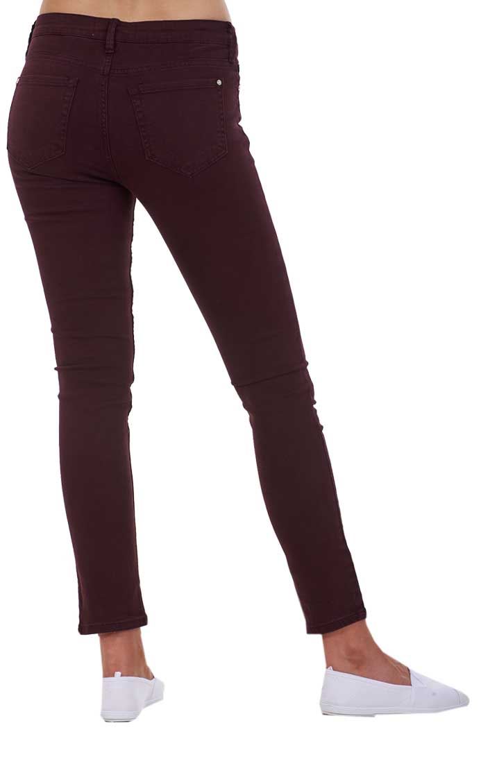 Ladies Push Up Skinny Stretch Pockets Jeggings Mid Waist Jeans Sizes 6, 8 & 10 - Picture 35 of 39