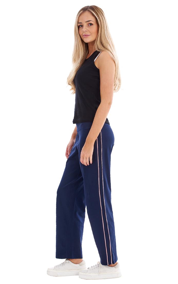 Ladies Cotton Rich Active Gym Pants Lounge Wear Sports Gym Pants Joggers - Picture 18 of 19