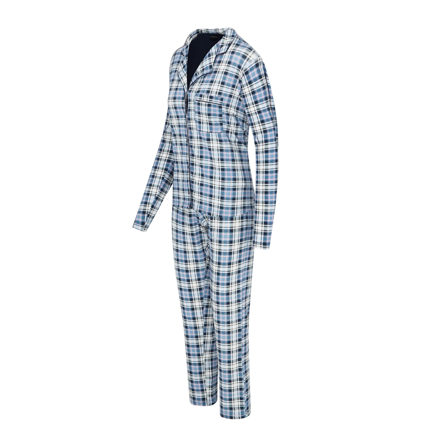 Ladies Button Up Pyjamas Cotton Rich PJ'S Stretch BOXED GIFT RRP £40 - Picture 8 of 26