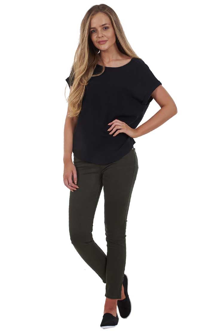 Ladies Push Up Skinny Stretch Pockets Jeggings Mid Waist Jeans Sizes 6, 8 & 10 - Picture 23 of 39