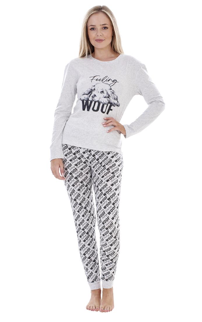 Ladies I Love My Dog Loungewear Cat Pet Cotton Rich PJ'S Pyjama Set - Picture 7 of 48