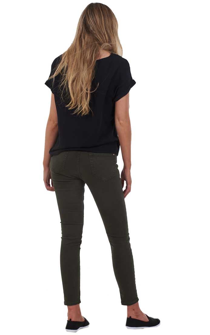 Ladies Push Up Skinny Stretch Pockets Jeggings Mid Waist Jeans Sizes 6, 8 & 10 - Picture 25 of 39