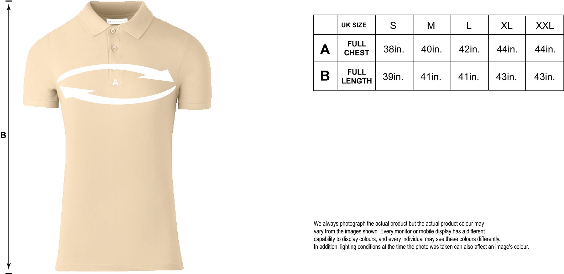 Men's Pure Cotton Plain Top Short Sleeve Polo Tee T-shirt - Picture 59 of 67