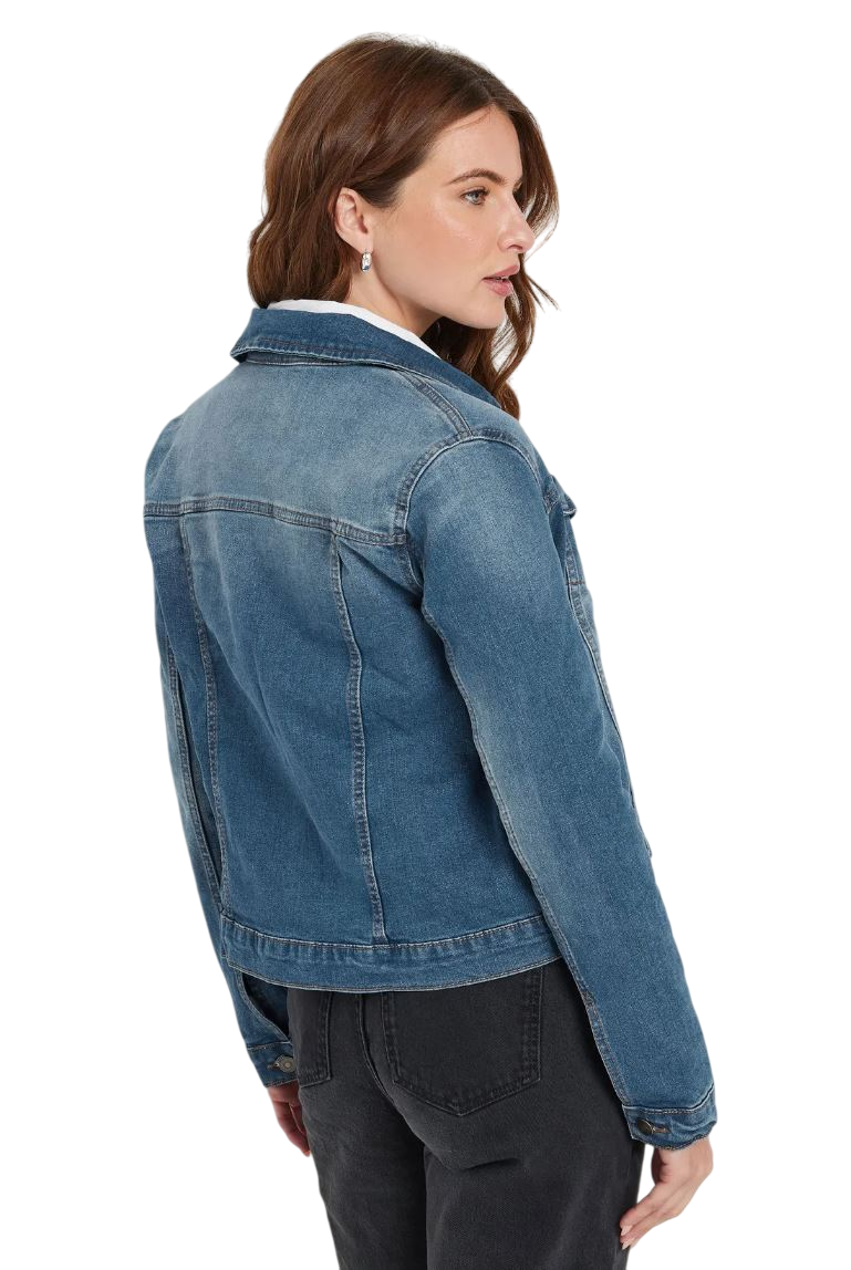 Ladies Premium Stretch Denim Jeans Jacket RRP £40 - Picture 5 of 10