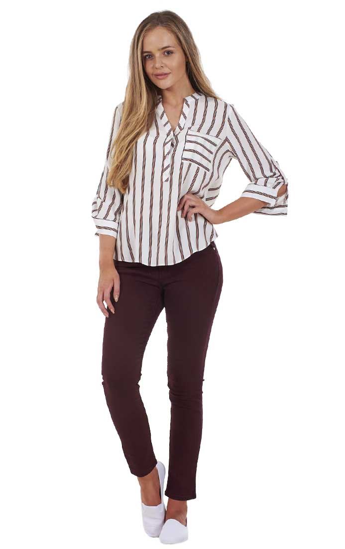 Ladies Push Up Skinny Stretch Pockets Jeggings Mid Waist Jeans Sizes 6, 8 & 10 - Picture 36 of 39