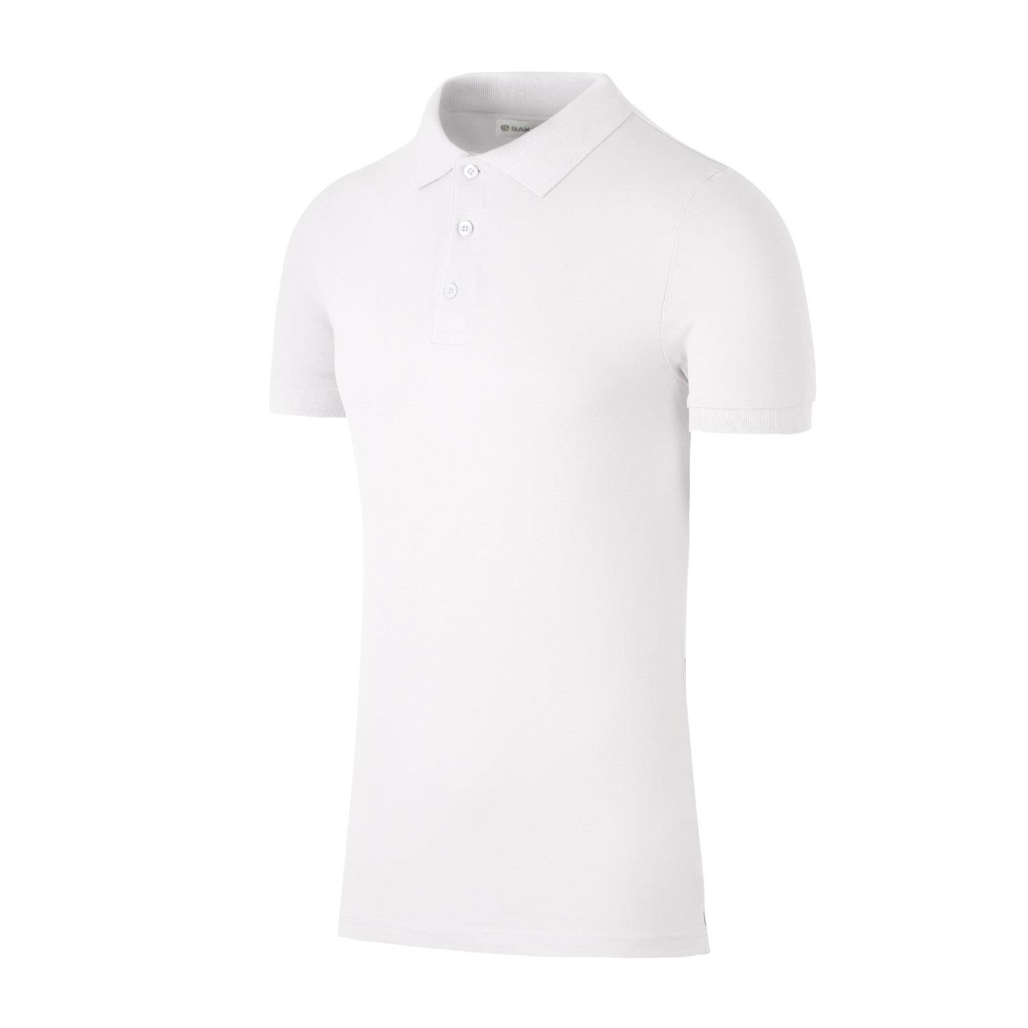 Men's Pure Cotton Plain Top Short Sleeve Polo Tee T-shirt - Picture 65 of 67