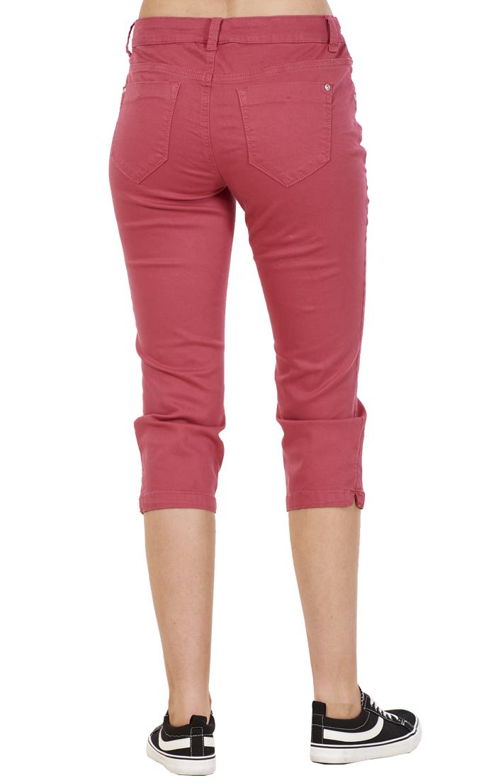 Ladies Cotton 3/4 Stretch Crop Cropped 