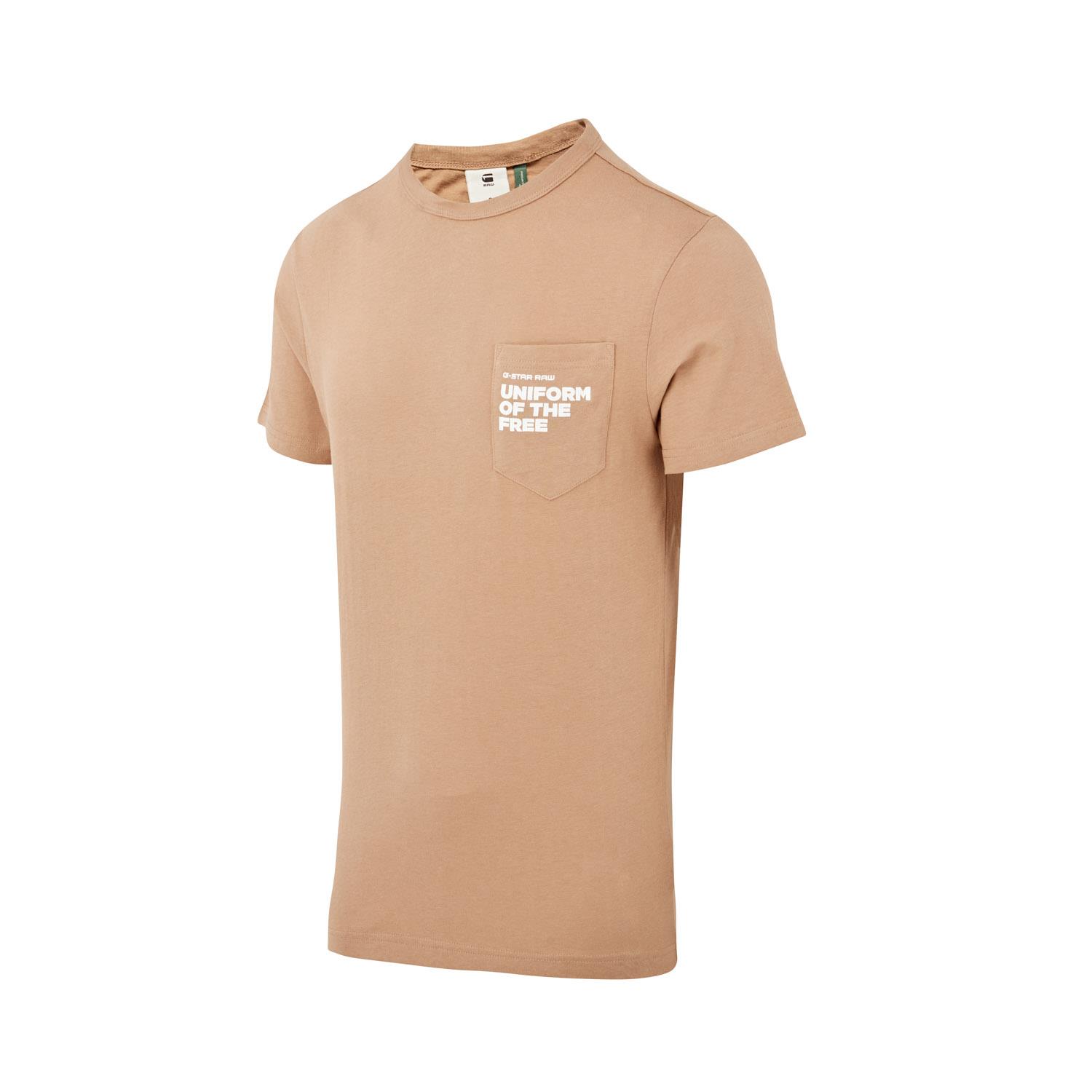 Mens Ex G Star Raw 100% Cotton Crew Short Sleeve Top Round Neck T-Shirt - Picture 12 of 25