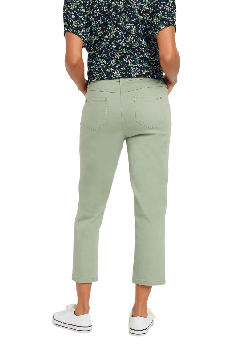 Ladies Crop Jeans Stretch Pants Pockets 3/4 Cropped RRP £32 - Picture 5 of 9