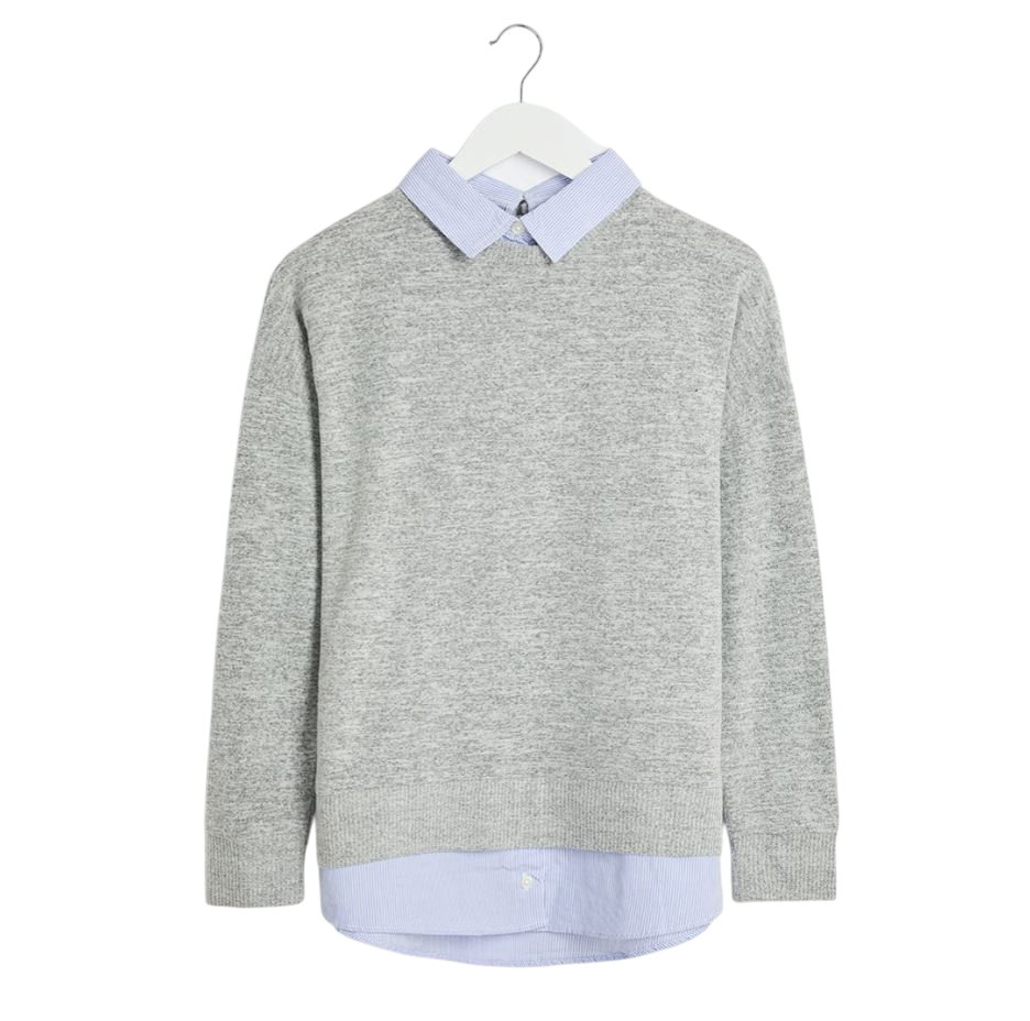 Ladies Jumper Shirt Long Sleeve Stretch Top - Picture 4 of 5