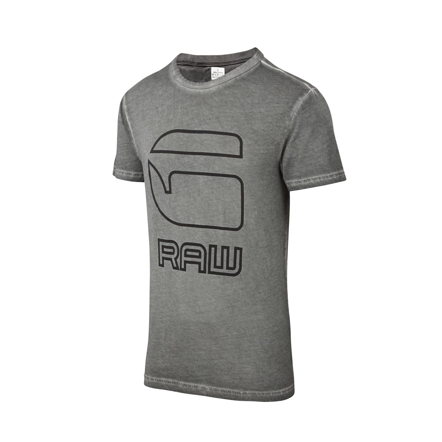 Mens Ex G Star Raw 100% Cotton Crew Short Sleeve Top Round Neck T-Shirt - Picture 16 of 19