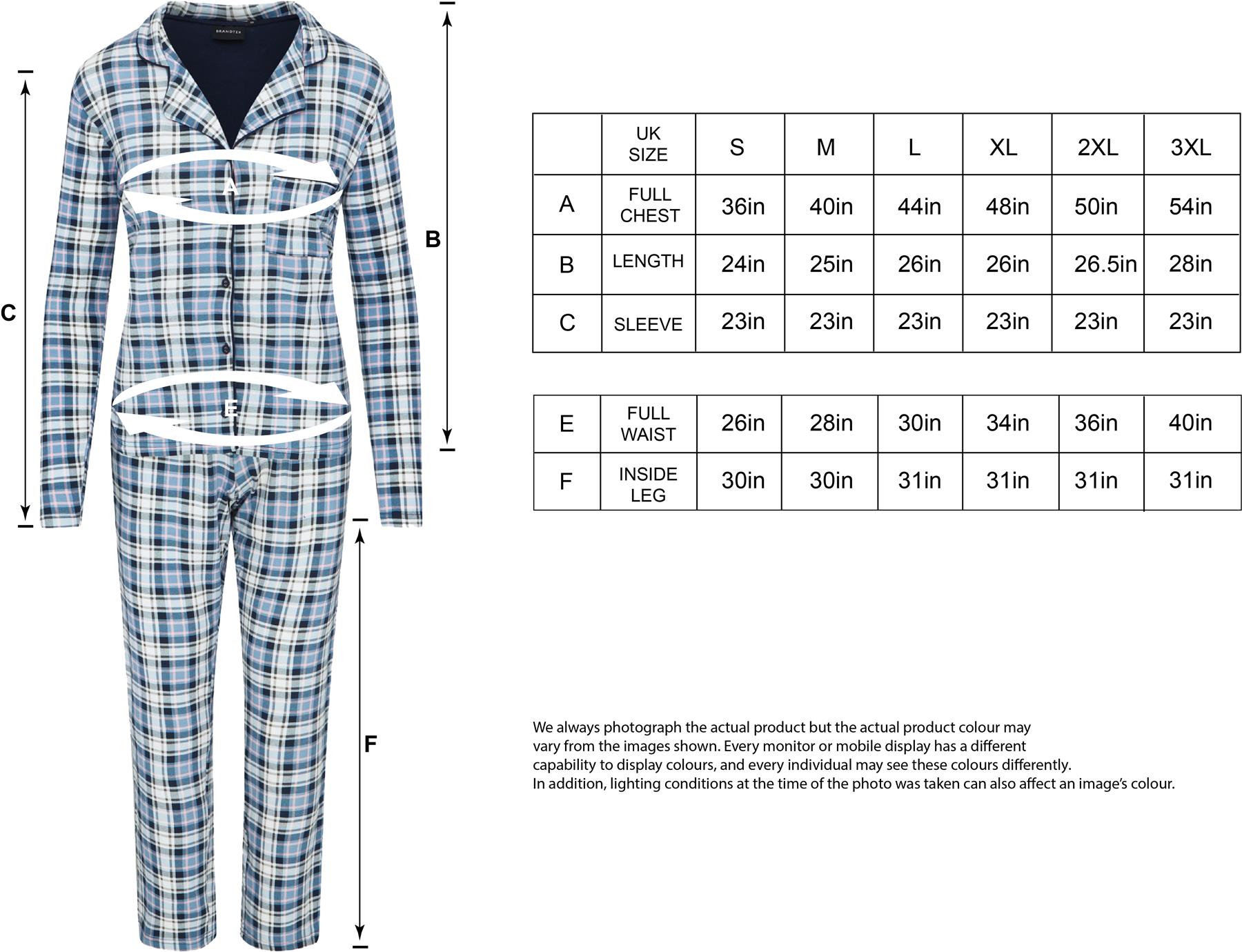 Ladies Button Up Pyjamas Cotton Rich PJ'S Stretch BOXED GIFT RRP £40 - Picture 12 of 26