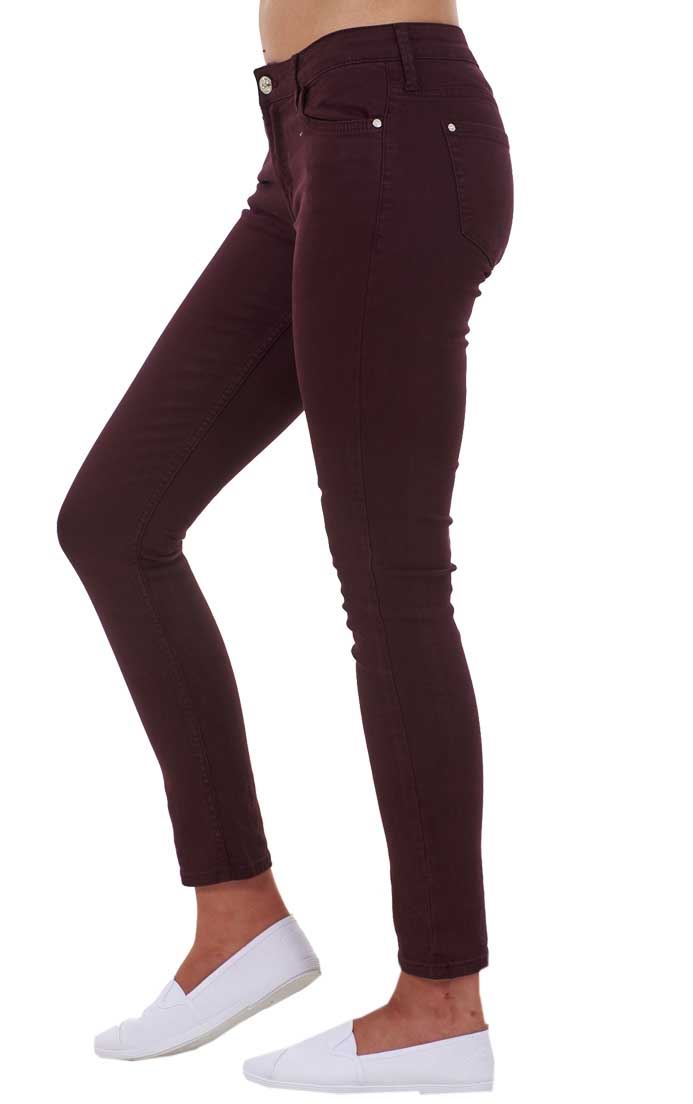 Ladies Push Up Skinny Stretch Pockets Jeggings Mid Waist Jeans Sizes 6, 8 & 10 - Picture 34 of 39