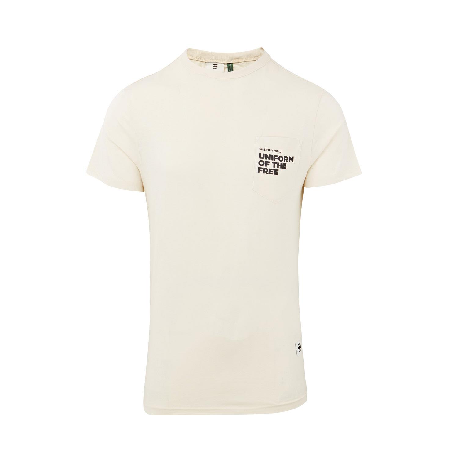 Mens Ex G Star Raw 100% Cotton Crew Short Sleeve Top Round Neck T-Shirt - Picture 16 of 25