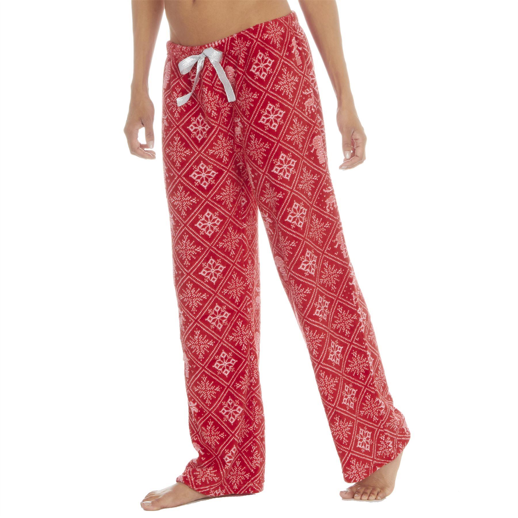Ladies Fleece Lounge Pants Pyjama PJ Bottoms Winter Small- 3XL - Picture 11 of 11