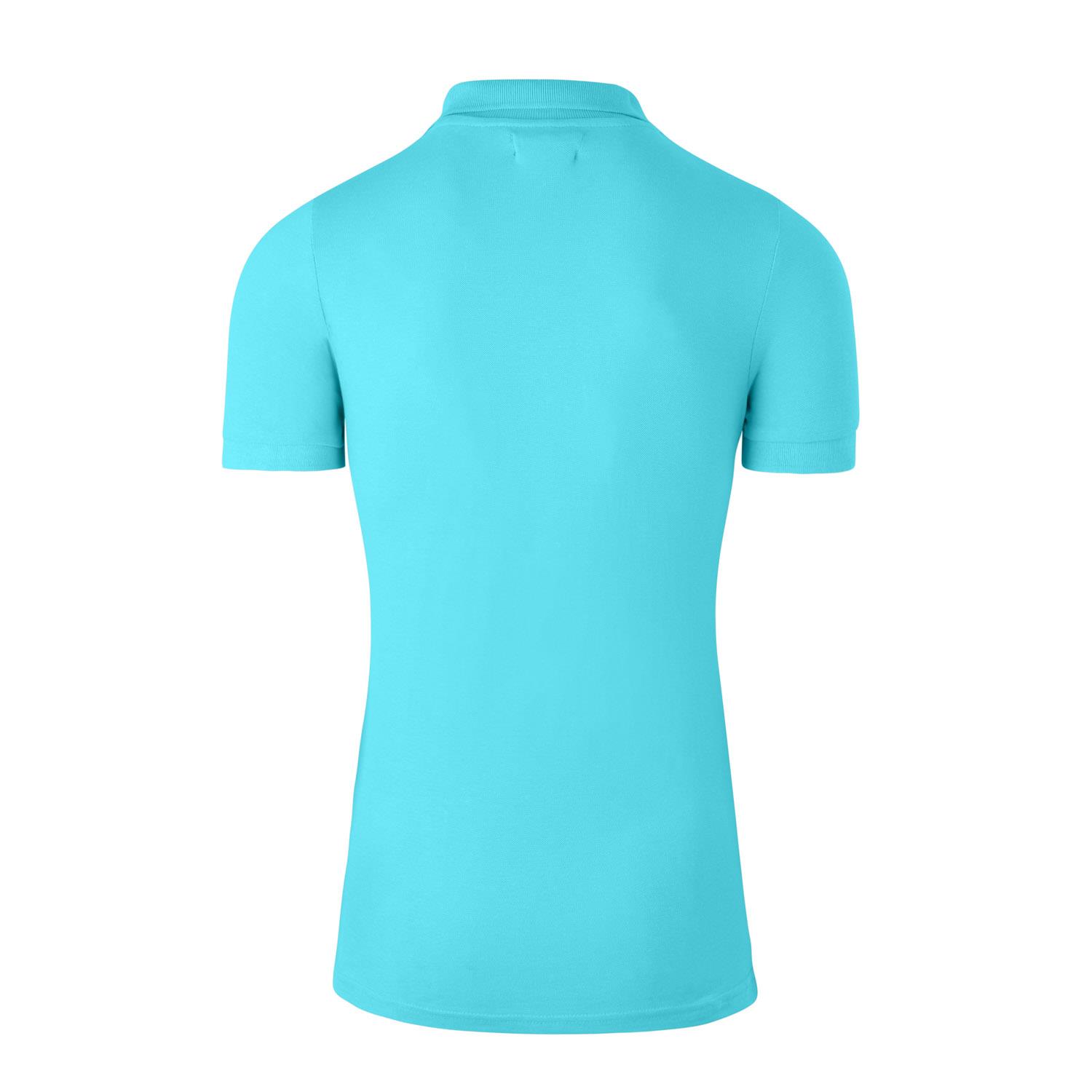 Men's Pure Cotton Plain Top Short Sleeve Polo Tee T-shirt - Picture 34 of 67