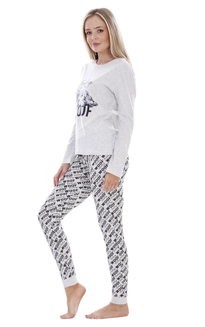 Ladies I Love My Dog Loungewear Cat Pet Cotton Rich PJ'S Pyjama Set - Picture 9 of 48