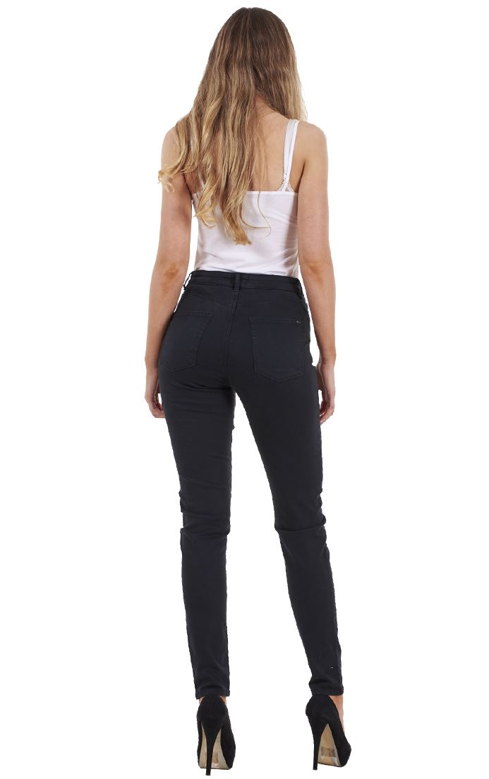 Ladies Skinny Womens Coloured Cotton Pants Stretch Regular Fit Jeans - Picture 13 of 40