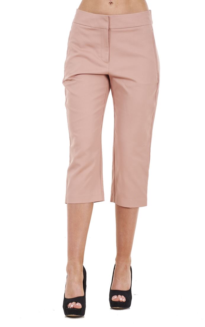 Ladies Cotton Rich Cropped Pants 3/4 Length Capri Summer Trousers - Picture 37 of 64