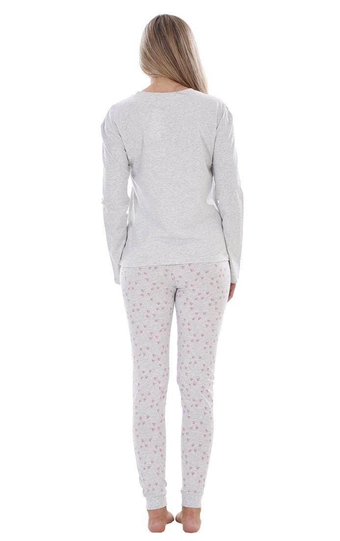 Ladies I Love My Dog Loungewear Cat Pet Cotton Rich PJ'S Pyjama Set - Picture 17 of 48