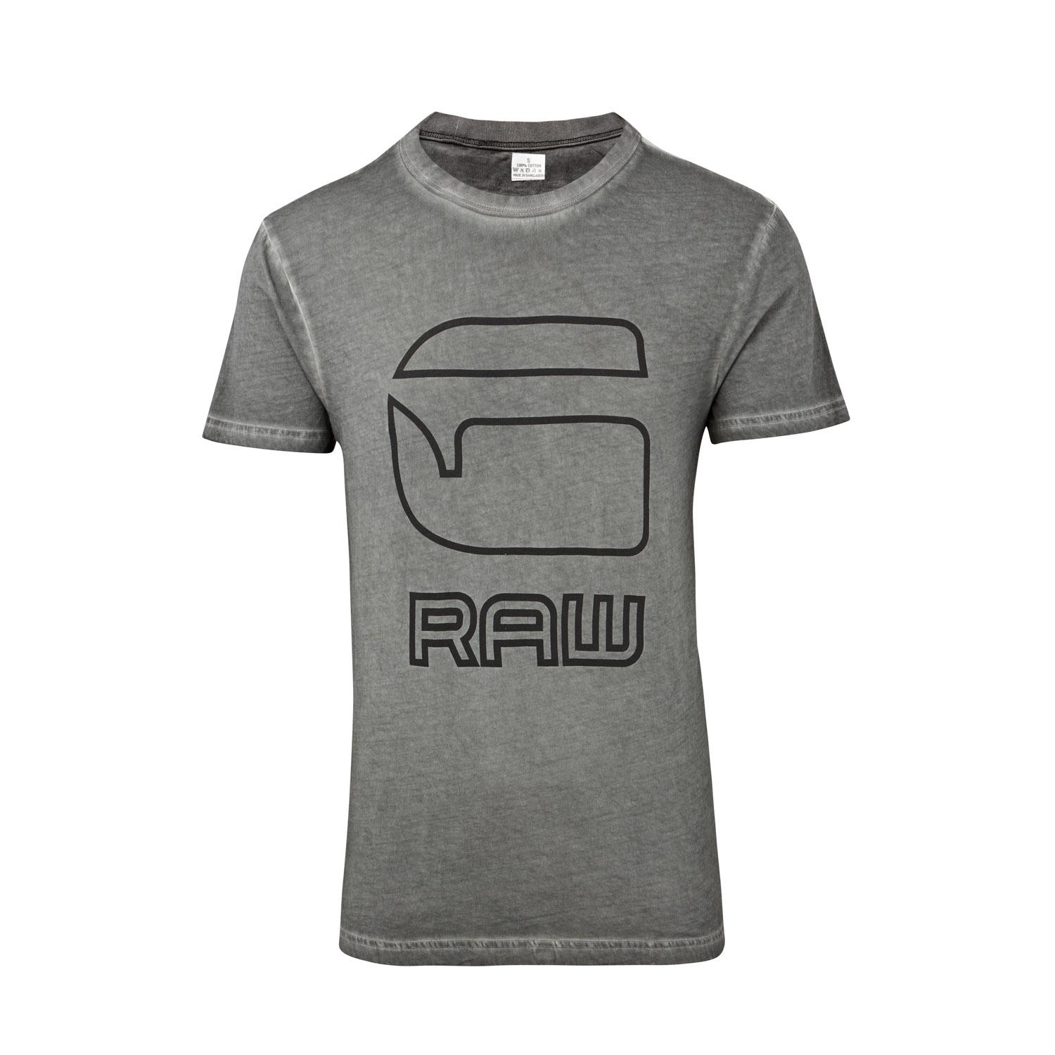 Mens Ex G Star Raw 100% Cotton Crew Short Sleeve Top Round Neck T-Shirt - Picture 15 of 19