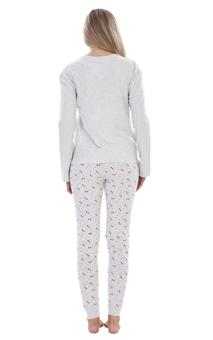 Ladies I Love My Dog Loungewear Cat Pet Cotton Rich PJ'S Pyjama Set - Picture 38 of 48