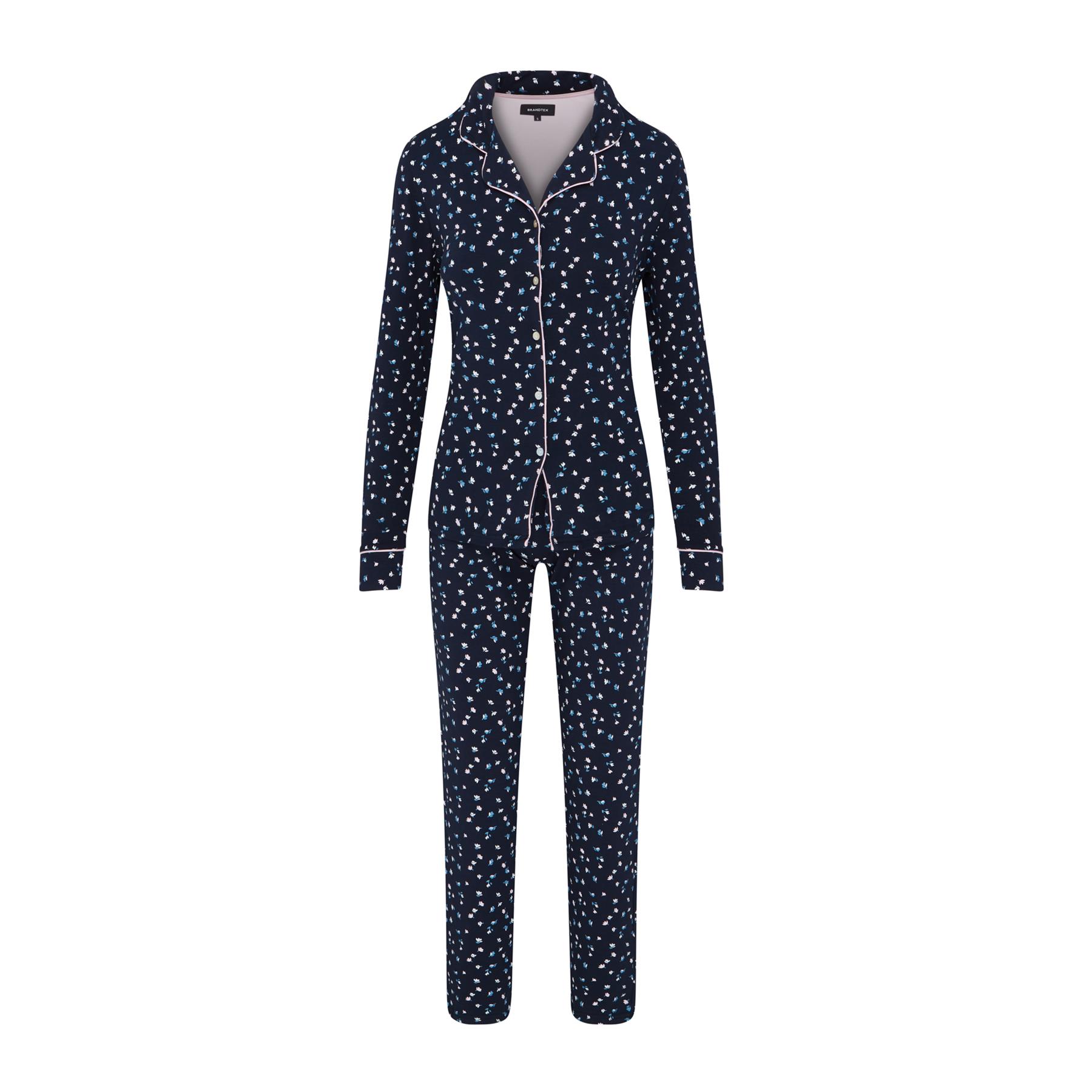 Ladies Button Up Pyjamas Cotton Rich PJ'S Stretch BOXED GIFT RRP £40 - Picture 14 of 26
