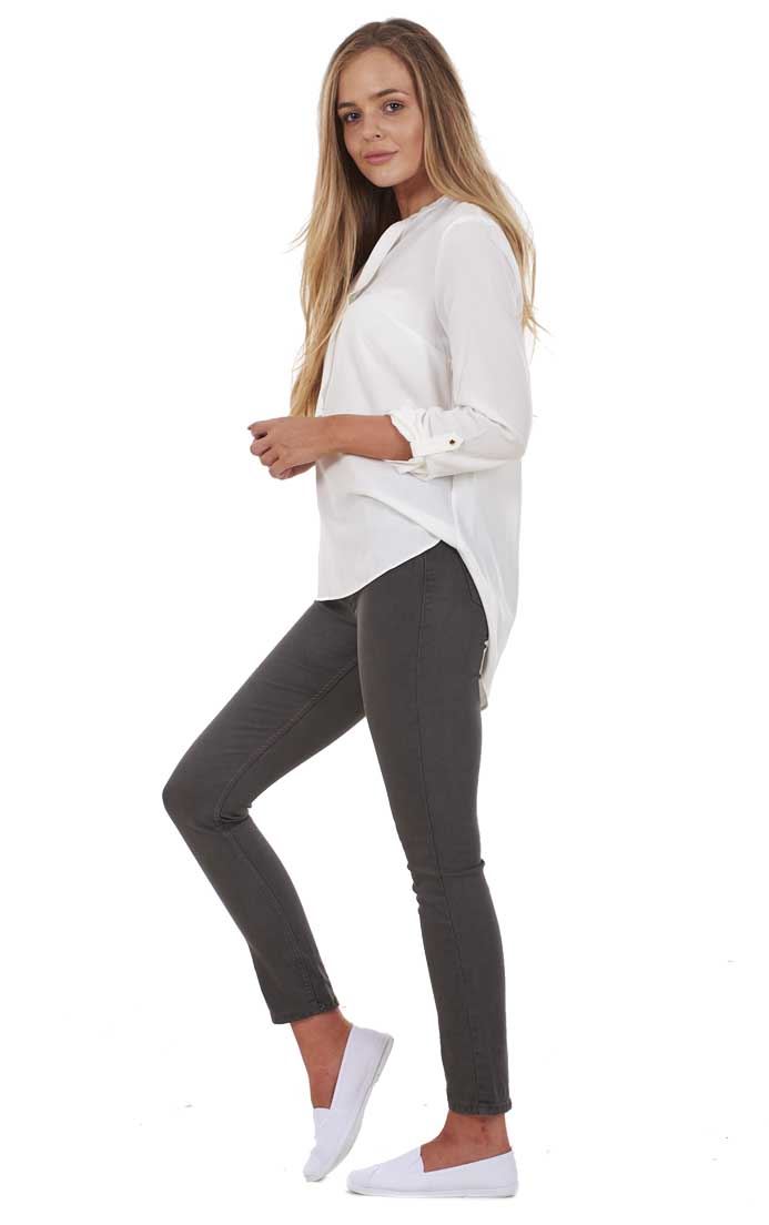 Ladies Push Up Skinny Stretch Pockets Jeggings Mid Waist Jeans Sizes 6, 8 & 10 - Picture 11 of 39